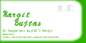margit bujtas business card